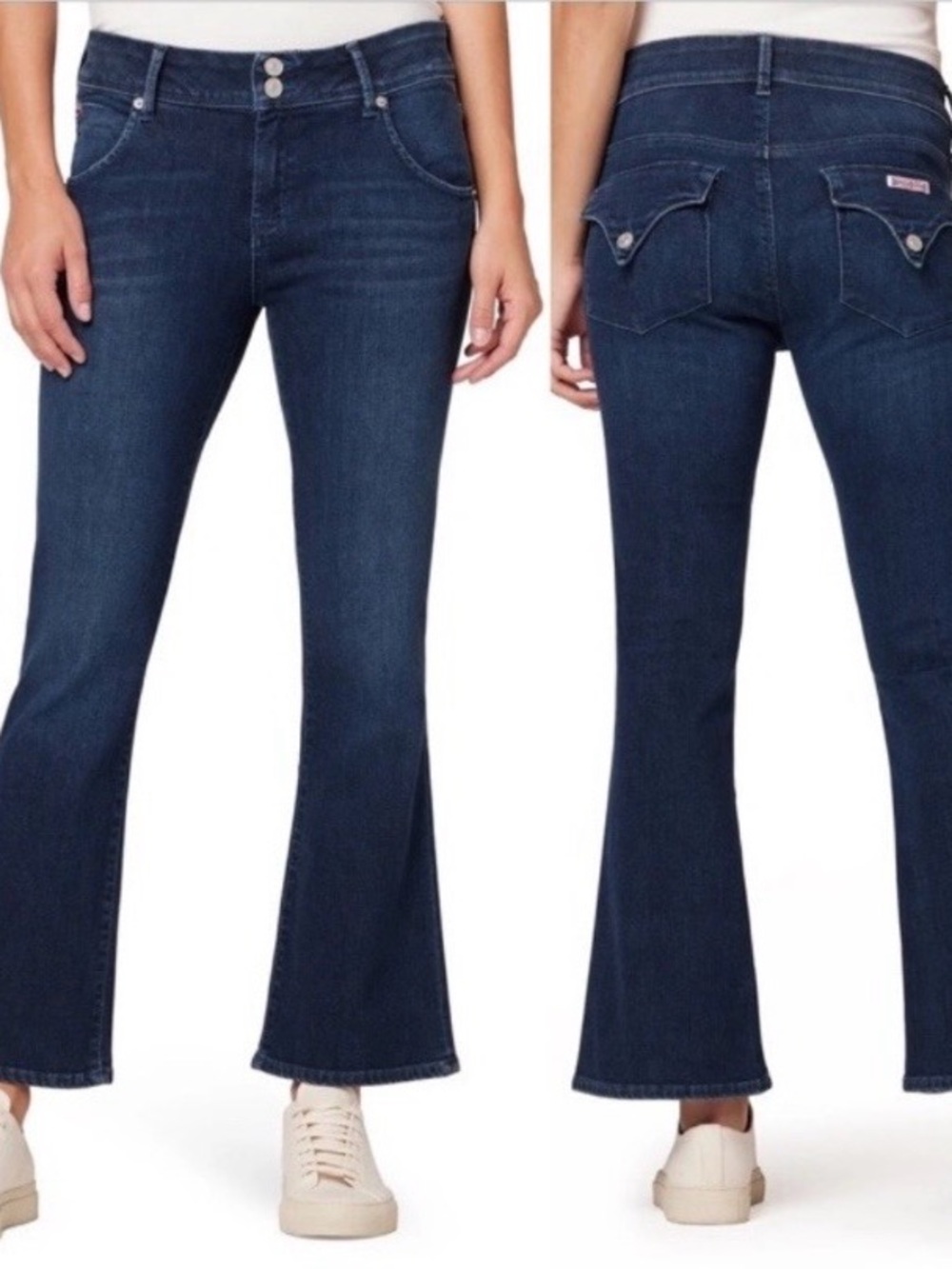 Hudson Collin Midrise Bootcut Crop Jeans